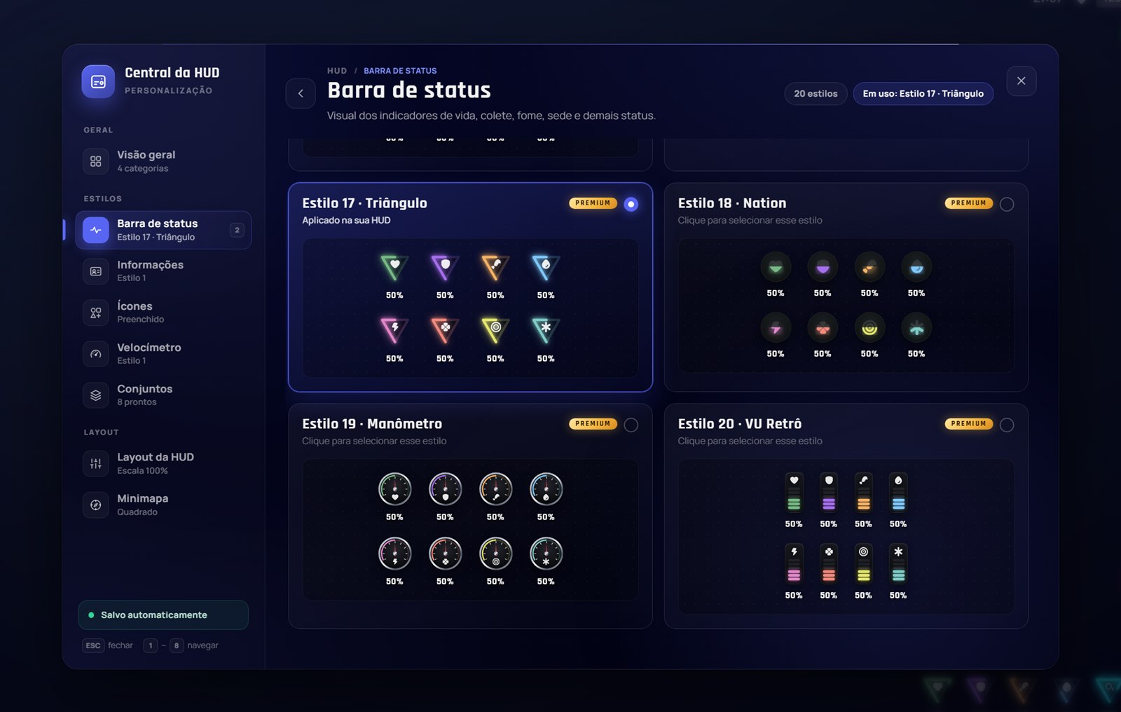 Galeria de status